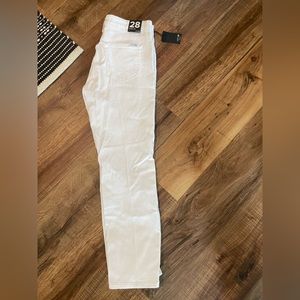 Joes Tomboy Slim white denim jean